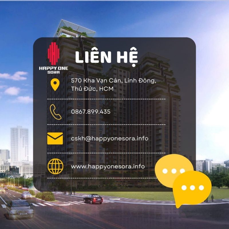 Happy One Sora Thủ Đức 46 Hotline chủ đầu tư dự án Happy One Sora Vạn Xuân Group